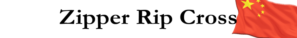 China Zipper Rip Cross